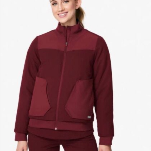 Figs Jackets & Blazers - Women's Burgundy Jacket